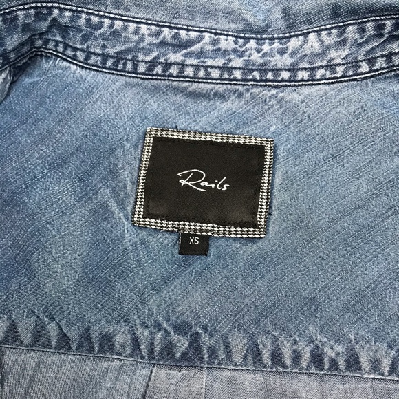 Rails Button Down Chambray Women’s Shirt - XS/S - Picture 15 of 16